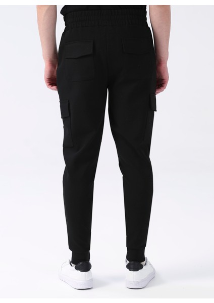 Lastikli Bel Dar Paça Siyah Erkek Chino Pantolon Cuzıa fırsatları