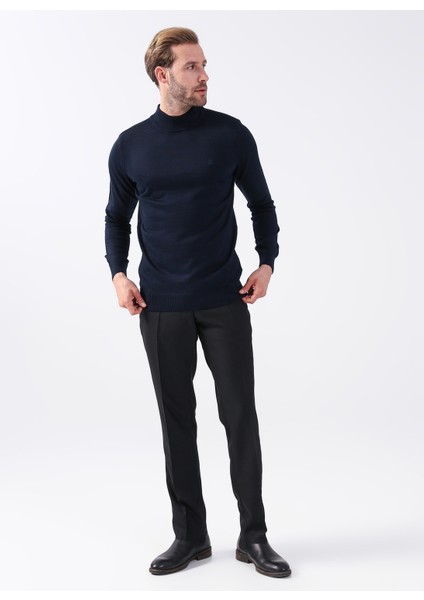 Normal Bel Normal Paça Regular Fit Siyah Erkek Pantolon PN1014400294