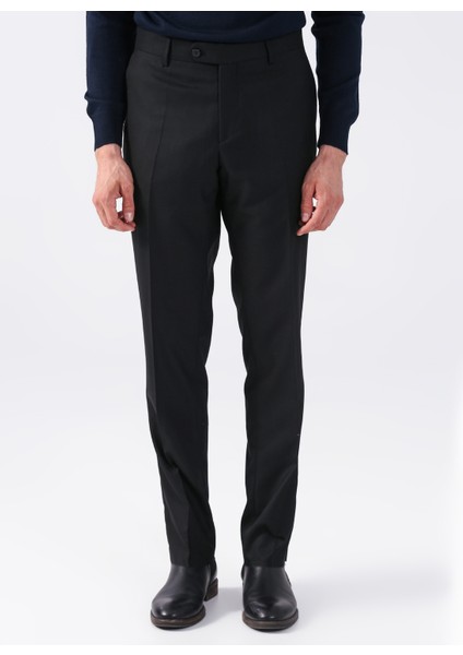 Normal Bel Normal Paça Regular Fit Siyah Erkek Pantolon PN1014400294