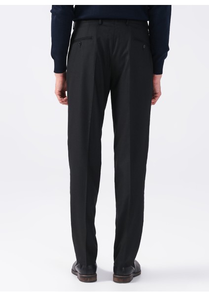 Normal Bel Normal Paça Regular Fit Siyah Erkek Pantolon PN1014400294