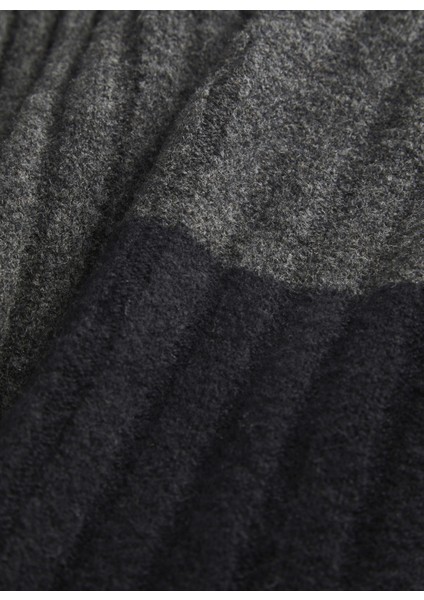 Yüksek Bel Rahat Gri Kadın Pantolon 12220434 modelleri