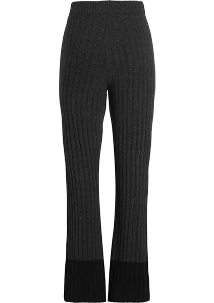 Yüksek Bel Rahat Gri Kadın Pantolon 12220434 fırsatları