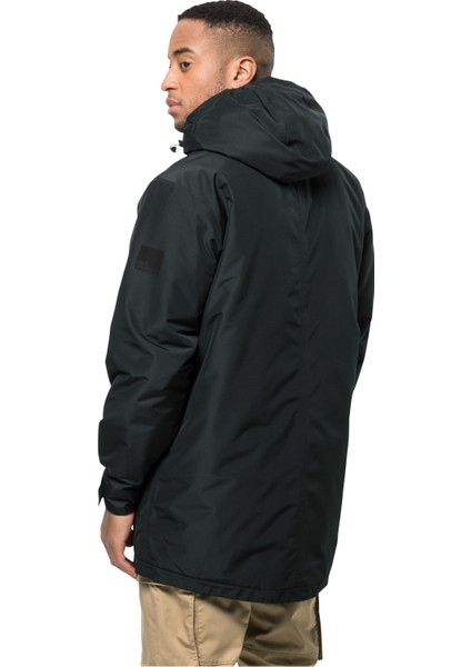 Jack Wolfskin Siyah Erkek Mont 1115471-6000 Wınterlager Parka M