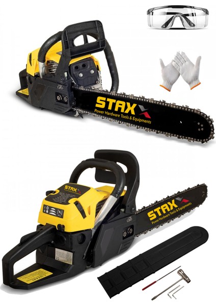 Staxx Power American Yellow PRO950 Benzinli Ağaç Motorlu Testere Magnezyum Karter 50 cm Pala Orman Motoru