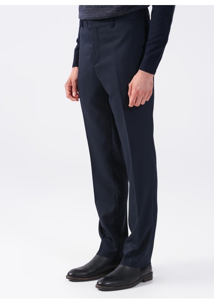 Normal Bel Normal Paça Regular Fit Lacivert Erkek Pantolon PN1014400291