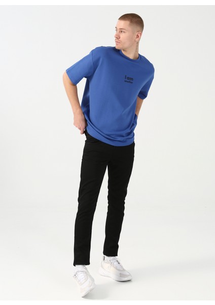 Normal Bel Normal Paça Slim Fit Siyah Erkek Pantolon GU22MFW13001