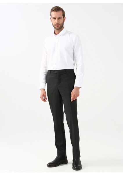 Normal Bel Normal Paça Regular Fit Antrasit Erkek Pantolon PN1014400293