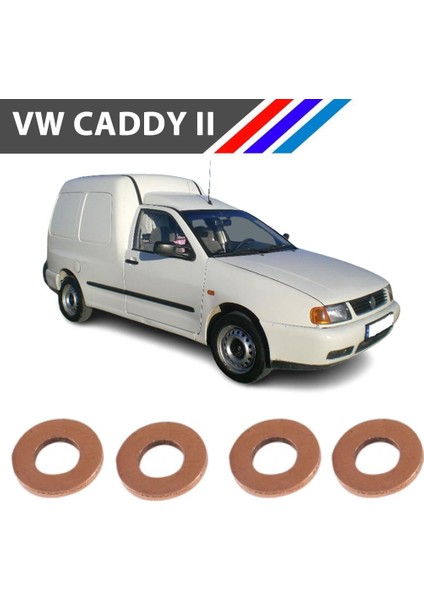 Vw Caddy Iı Diesel Enjektör Pulu Düz Tip 4 Adetli Set