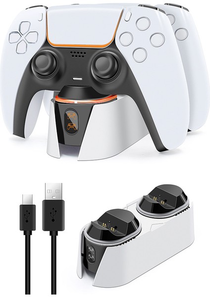 Gamepad Şarj Tutacağı Kolay Kurulum Şarj Çift Tabanlı Sol ve Sağ Kol (Yurt Dışından)