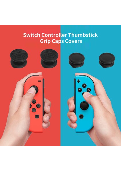 4 Adet Analog Çubuk Sapları Yıkanabilir Tam Koruma Anahtarı Denetleyici Thumbstick (Yurt Dışından)
