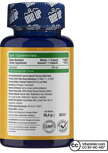 Bromelain 60 Kapsül