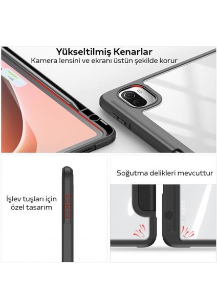 Xiaomi Mi Pad 5 - 5 Pro Kılıf Kalem Yerli Bölmeli Xiaomi Mi Pad Tablet Kılıfı fiyatları