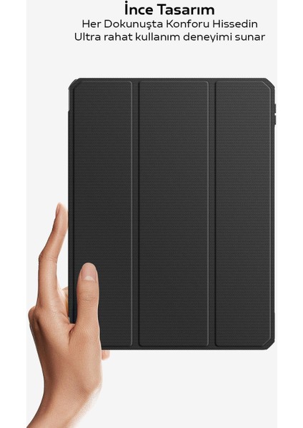 Xiaomi Mi Pad 5 - 5 Pro Kılıf Kalem Yerli Bölmeli Xiaomi Mi Pad Tablet Kılıfı