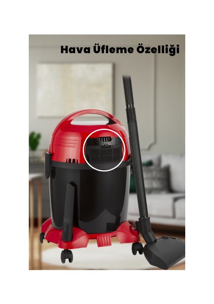 Süperturbo 1200 Watt Islak Kuru 8.7 Litre Toz Torbalı Elektrikli Süpürge fırsatları