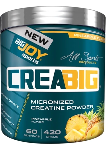 Bigjoy Sports Bigjoy Sports Creabig Powder Creatine Micronized Amino Asit Ananas 420g