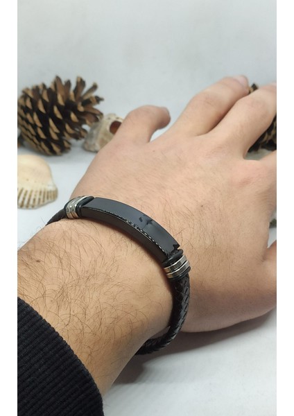Kişiye Özel Erkek Deri Bileklik modelleri