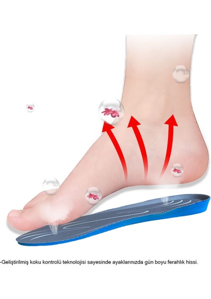 BG186 | Yumuşak Memory Foam, Hafızalı Darbe Emici, Ortopedik Konfor, Sneaker İçin İç Tabanlık fırsatları