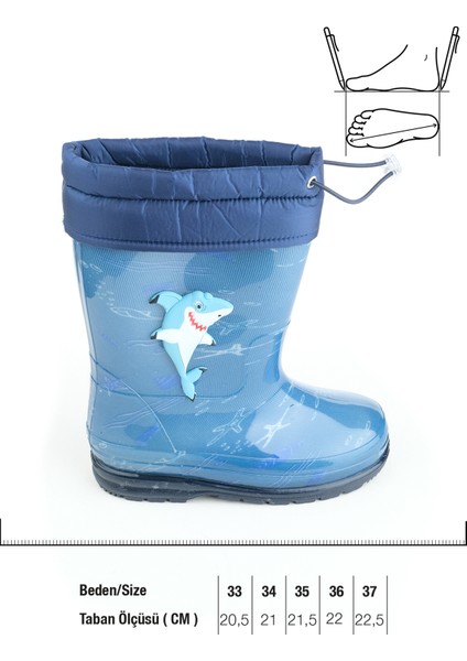 00648 Kar Kış Sıcak Astar Çocuk Çizme fiyatları