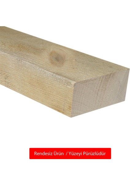 Ahşap Düz Profil 9,5 x 4,5 Cm LADİN RENDESİZ