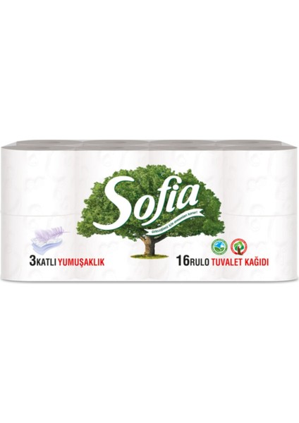 Sofıa Tuvalet Kağıdı Beyaz 16'lı