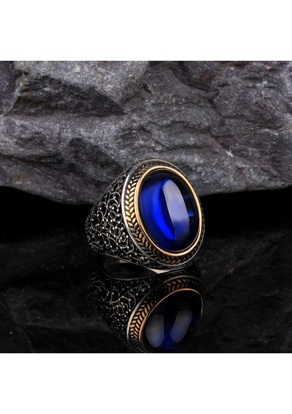 Zirkon Taşlı 925 Ayar Gümüş Erkek Yüzük fırsatları