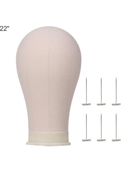 22 Inç Peruk Manken - Bej (Yurt Dışından)