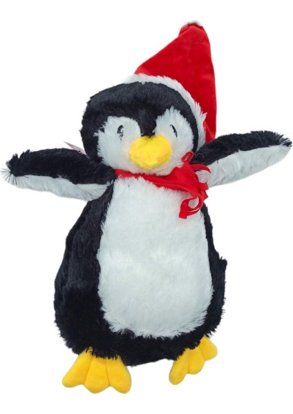 Peluş Penguen Oyuncak Şapkalı Peluş Sevimli Penguen 30CM.