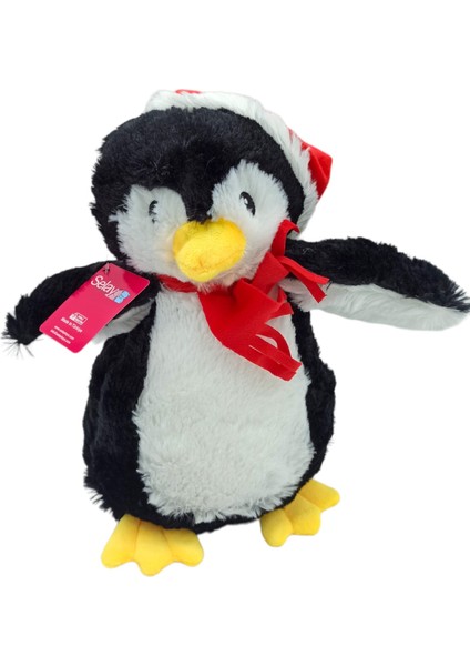 Peluş Penguen Oyuncak Şapkalı Peluş Sevimli Penguen 30CM.
