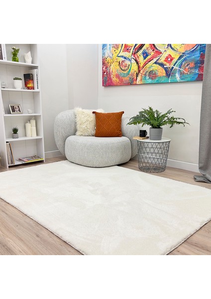 Tampa Shagy Beyaz Tüylü Dokuma Salon Halısı fiyatları