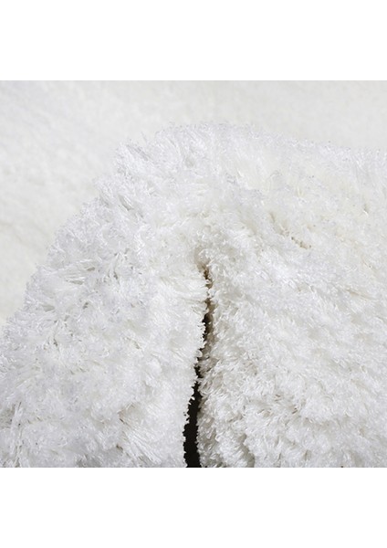 Tampa Shagy Beyaz Tüylü Dokuma Salon Halısı modelleri