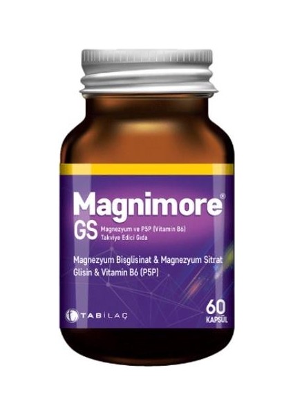 Magnezyum ve P5P (Vitamin B6) Takviye Edici Gıda 60 Kapsül