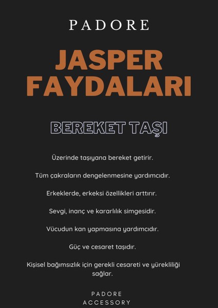 Unisex - Jade, Kaplan Gözü ve Jasper Doğal Taşlı Padore Bileklik | Handcrafted