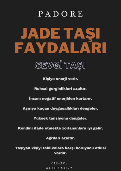 Unisex - Jade, Kaplan Gözü ve Jasper Doğal Taşlı Padore Bileklik | Handcrafted