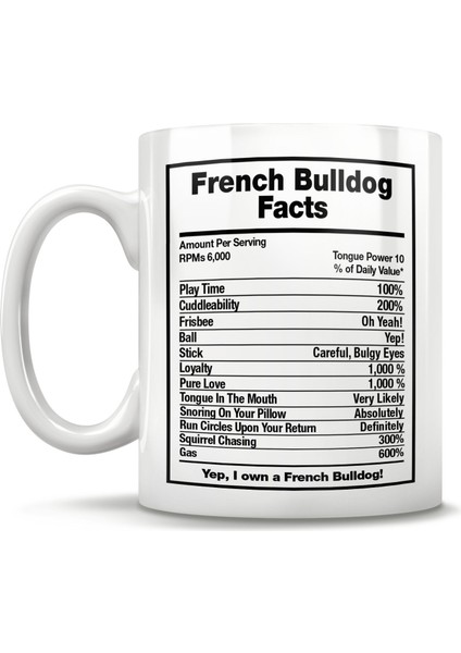 Fransız Bulldog Kupa Bardak, Fransız Bulldog Sahibi Kupa