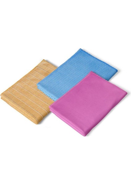 Mikrofiber Süper Üçlü Temizlik Seti
