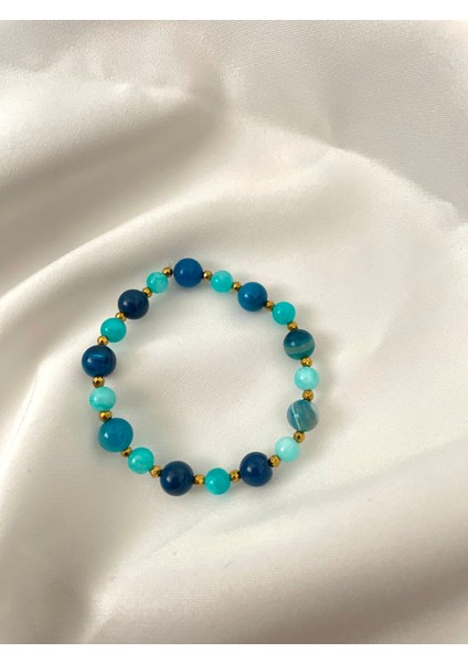 Kadın - Şık Tasarım Jade Doğal Taşlı Elegant Padore Bileklik | Handmade