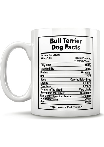 Bull Terrier Köpeği Kupa Bardak,bull Terrier Kupa Bardak