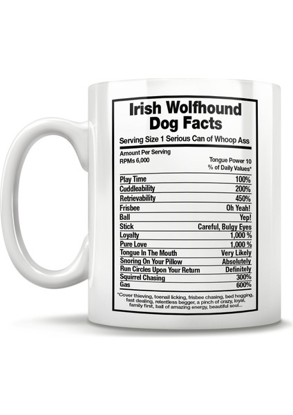 Irlanda Kurt Köpeği Köpek Kupası Bardağı