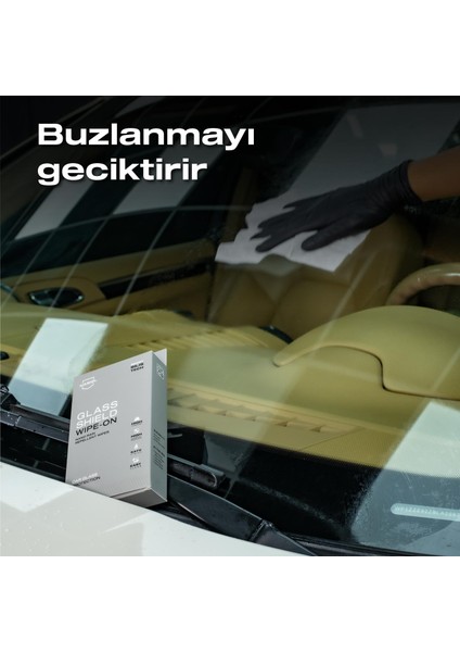 Glasshield Wipe-On Nano Yağmur Kaydırıcı Mendil-Cam Yüzey Seramik Kaplama-1 Yıl Dayanım