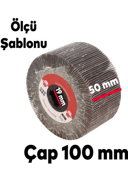 Volker Kırmızı Mop Zımpara Keçe Aşındırıcı Plus 150 Kum 100 x 50 x 19 mm