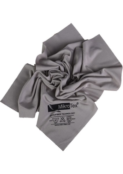 Mikrofiber Cam Bezi 12 Adet Gri