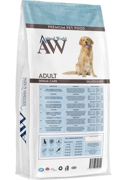 Animal World Somon Balıklı Yetişkin Köpek Maması 15 kg Derma