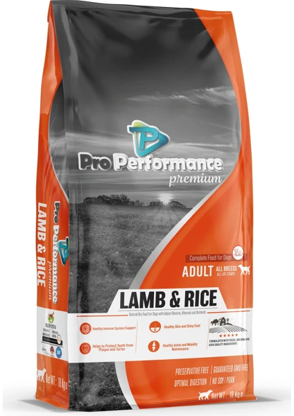 Pro Performance Premium Kuzulu Pirinçli Yetişkin Köpek Maması 18 kg