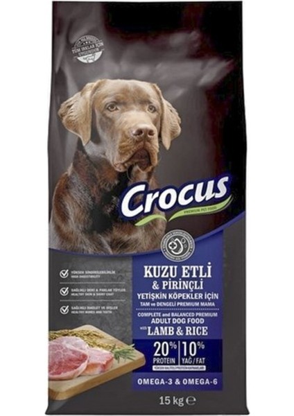 Kuzu Etli Pirinçli Yet. Köpek Maması 15 kg