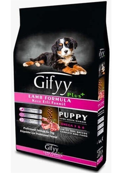 15 kg Gifyy ( 28/13 ) Premium Yavru Köpek Maması ( Kuzu Etli ) Kuru Mama