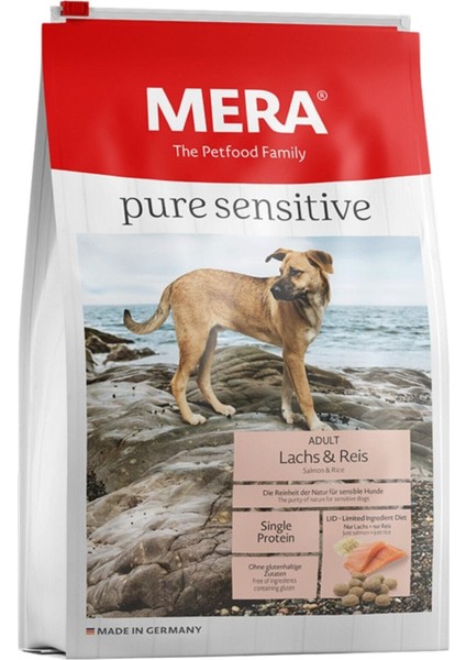 Pure Sensitive Somonlu ve Pirinçli Köpek Maması 4 kg