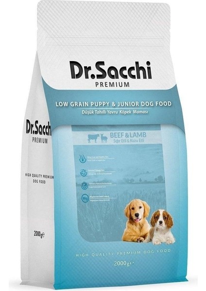 Dr.sacchi Premium Düşük Tahıllı Yavru Köpek Maması 2kg