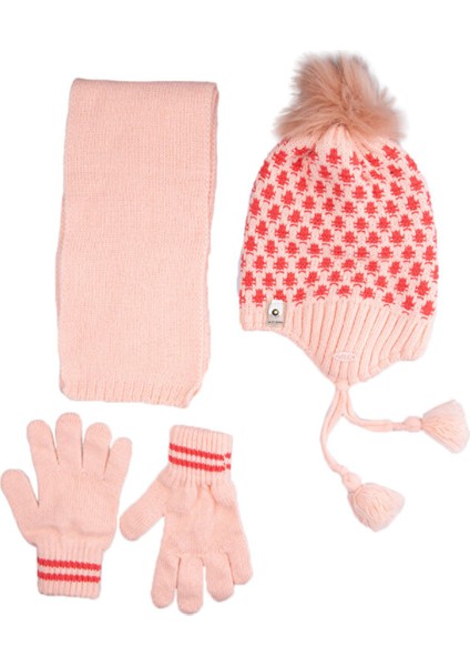 Miniko Kids Kitti K2170-07 4-8 Yaş Atkı Bere Eldiven Set