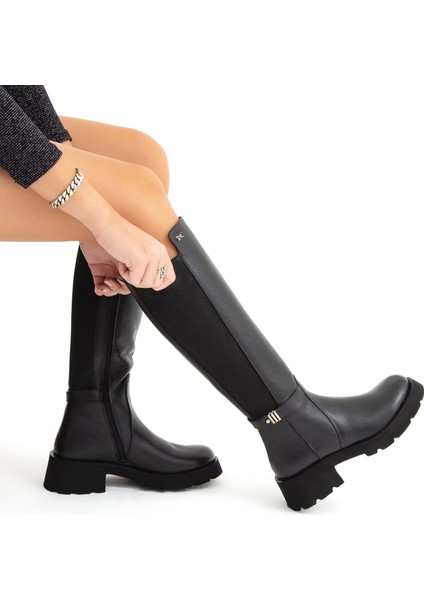 Kadın Deri Casual Çizme 33 58103 C Bn Czm Sk 22/23