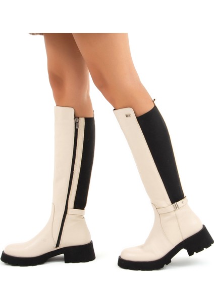 Kadın Deri Casual Çizme 33 58103 C Bn Czm Sk 22/23